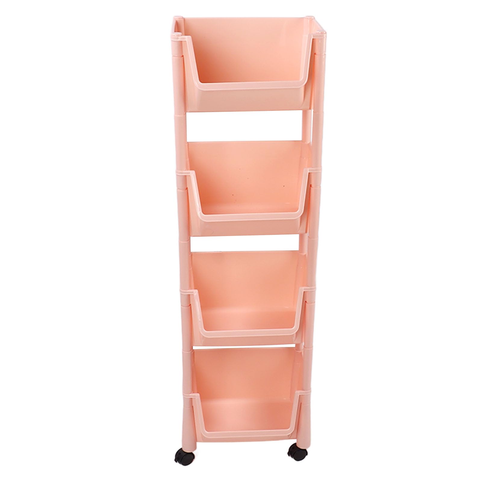 Qcwwy Carrelli Portaoggetti Librerie Scaffali Carrello Portaoggetti Mobile Scaffale per Libri con Ruote Bloccabili Rotazione a 360 Gradi per Ufficio Camera da Letto Lavanderia Dispensa Rotolamento