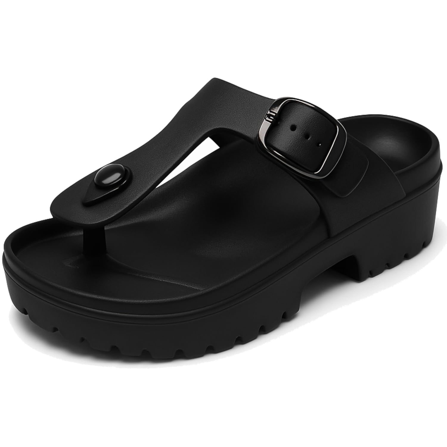 Orthopedic Arch Support Sandals for Women – Comfort Slip-On Toe Post Slides with Adjustable Strap & Cushion Sole-image-47