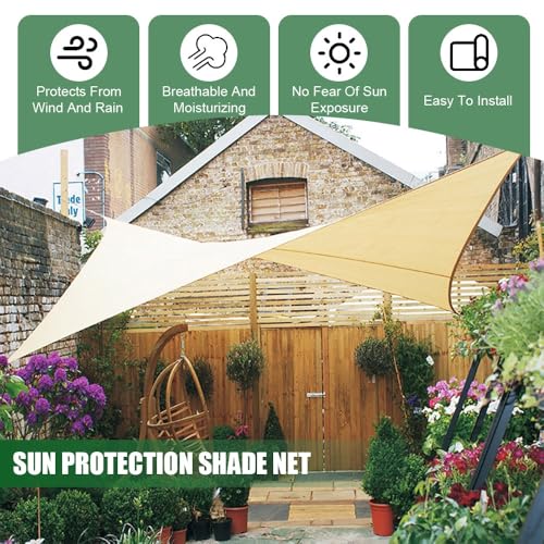 UV Protection Sun Shade Cloth for Pergola - Breathable HDPE Outdoor Shade Tarp with Grommets for Patio, Porch, Garden & Plant Cover (6.6 x 23.0 FT) - Image 2