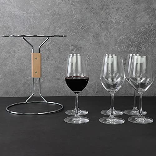 Juego De 6 Copas De Vino Tinto, Copas De Vino Duraderas De 19.5 Onzas, Copas De Vino Grandes De Tallo Largo Con Base Cóncava única Para Degustación De Vino, Vacaciones Y
