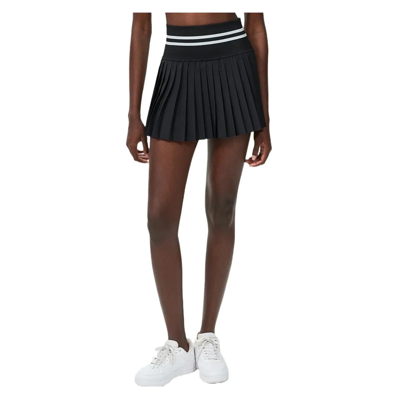 Falda Tenis Mujer Falda Deportiva de Cintura Alta for Mujer, Ideal for Fitness, bádminton, Tenis, etc., antiluz, for Exteriores, de Secado rápido, Talla Grande.(Pink,XL)