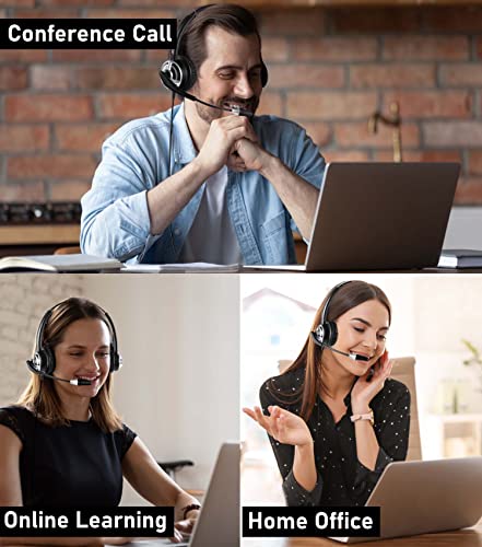 Mairdi Usb Headset With Microphone For Pc, Computer Headset With Mic Noise Canceling For Laptop Teams Zoom Office Call Center Voip Telephone Calls, Dictation Headset For Dragon Naturelly Speaking #TOP5
