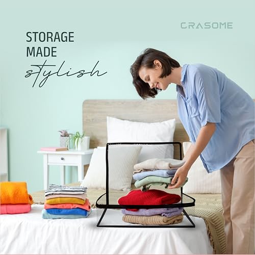 Image of Crasome Saree Bags /Covers for Storage Set of-4 Big Size With Zip Closure for Clothes Bags and Wardrobe Organizer With Transparent Window (SC-TS-4Q)