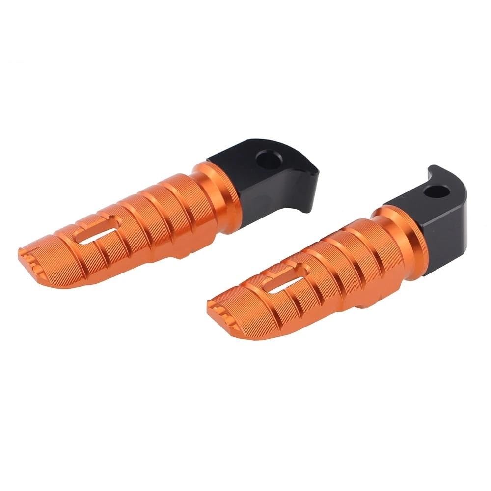 Pédales Moto en Aluminium CNC Orange pour Yamaha XT1200ZE et MT25