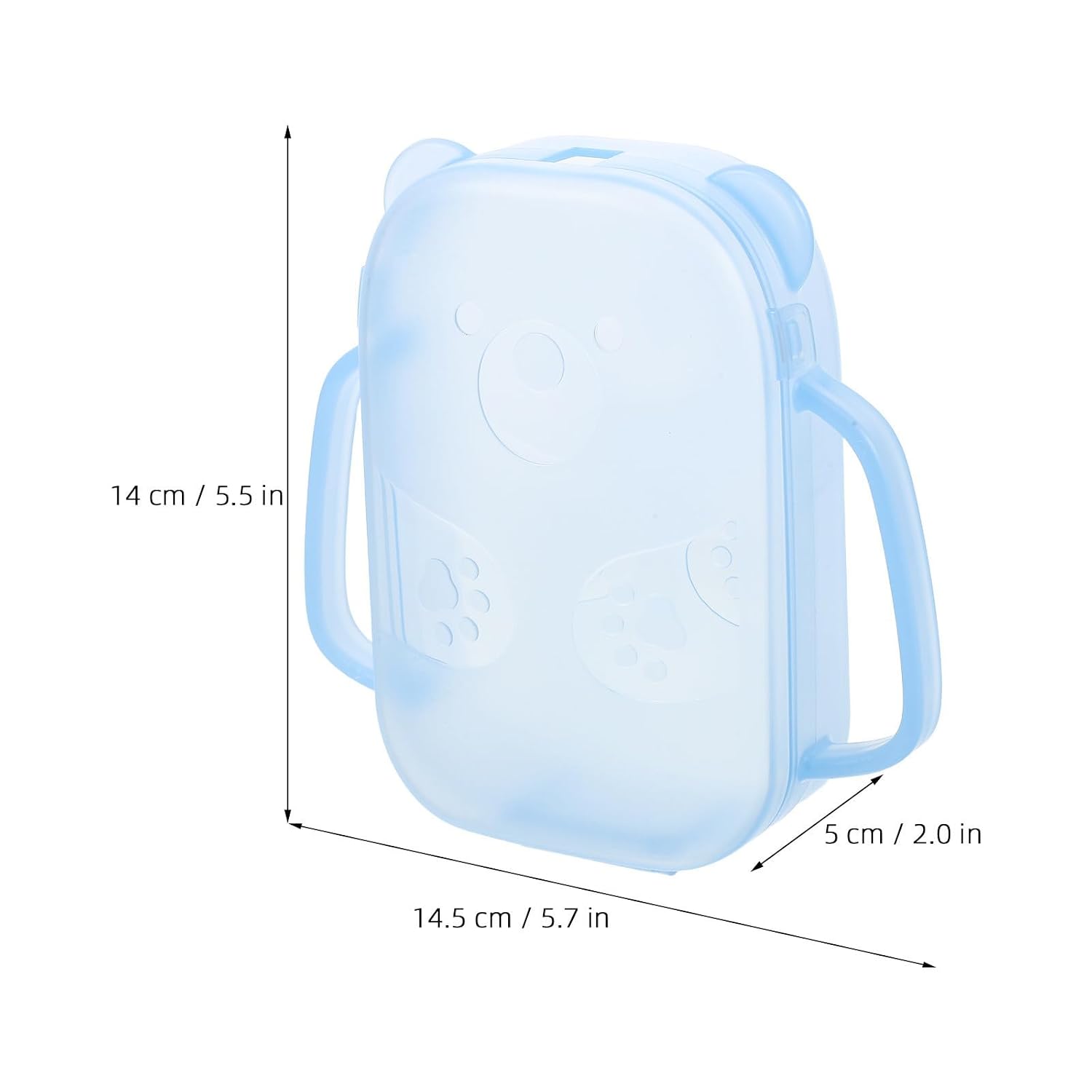 Pouch Holder Double Handles, PP Hard Shell, Flip Cover image 2