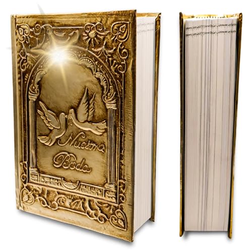 Biblia catolica en espaol para boda Metalic Beautiful Cover for Wedding Bible - Spanish Bible Large Print - biblia para boda - La biblia en espaol letra Grande - biblia y Rosario para boda catolica