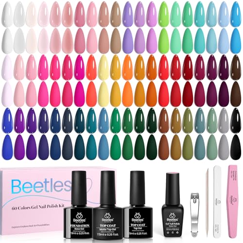 Beetles Fall Gel Polish Set, Emotional Spectrum Collection, 60 Colors Gel