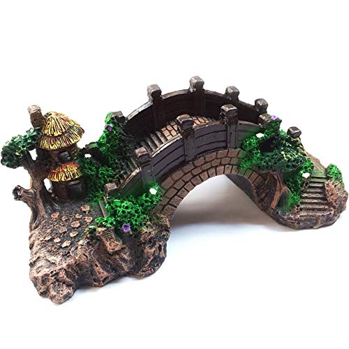 Aquarium-Ornament-Pavilion-Tree-Fish-Tank-Decoration-Poly-Resin-Bridge-Landscape-Decor-Fish-Tank-Ornaments