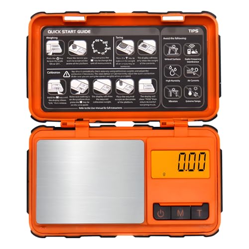 Pesata ad alta precisione: questa bilancia digitale è dotata di un trasduttore ad alta precisione per misurazioni accurate da 0,01 g a 200 g con precisione ± 0,03 g, eccellente per gioielli, cibo, farmaci, caffè