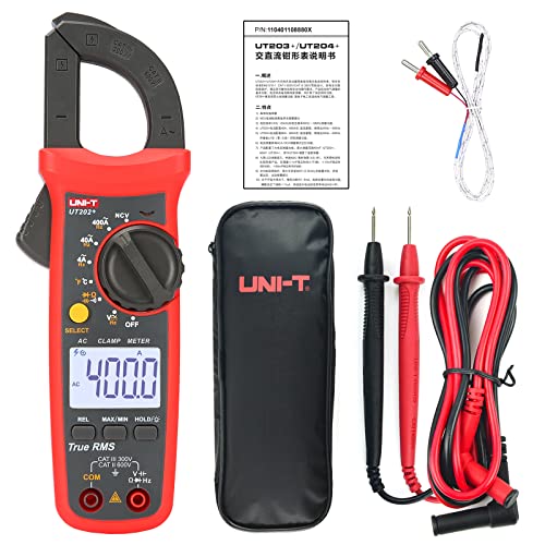 UNI-T UT202+ Multimeter Auto Range True RMS Clamp Meter with LCD Display Strommesszange