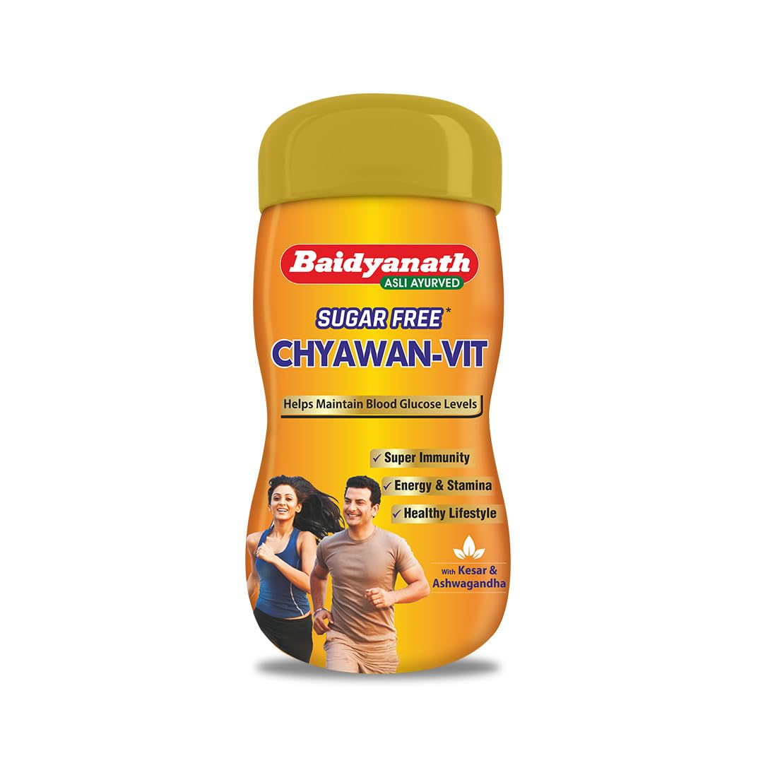 Baidyanath Chyawan Vit (Sugarfree Chyawanprash) | Boosts Immunity | Enhances Strength & Stamina in Adults | Fit for Diabetic - 1kg