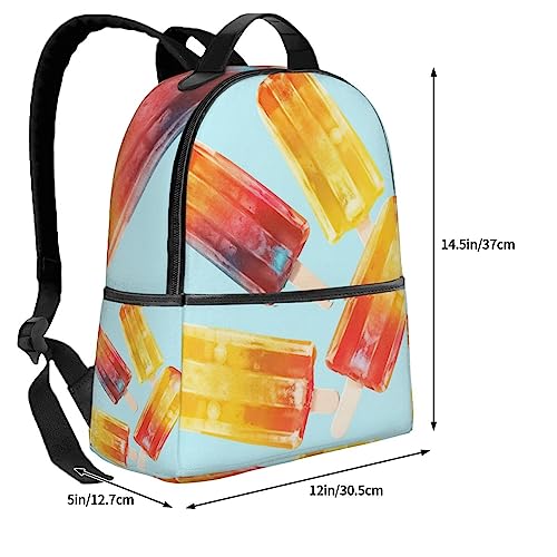 Sac à dos de voyage imprimé Popsicles BAFAFA noir en taille unique pour PC - 4
