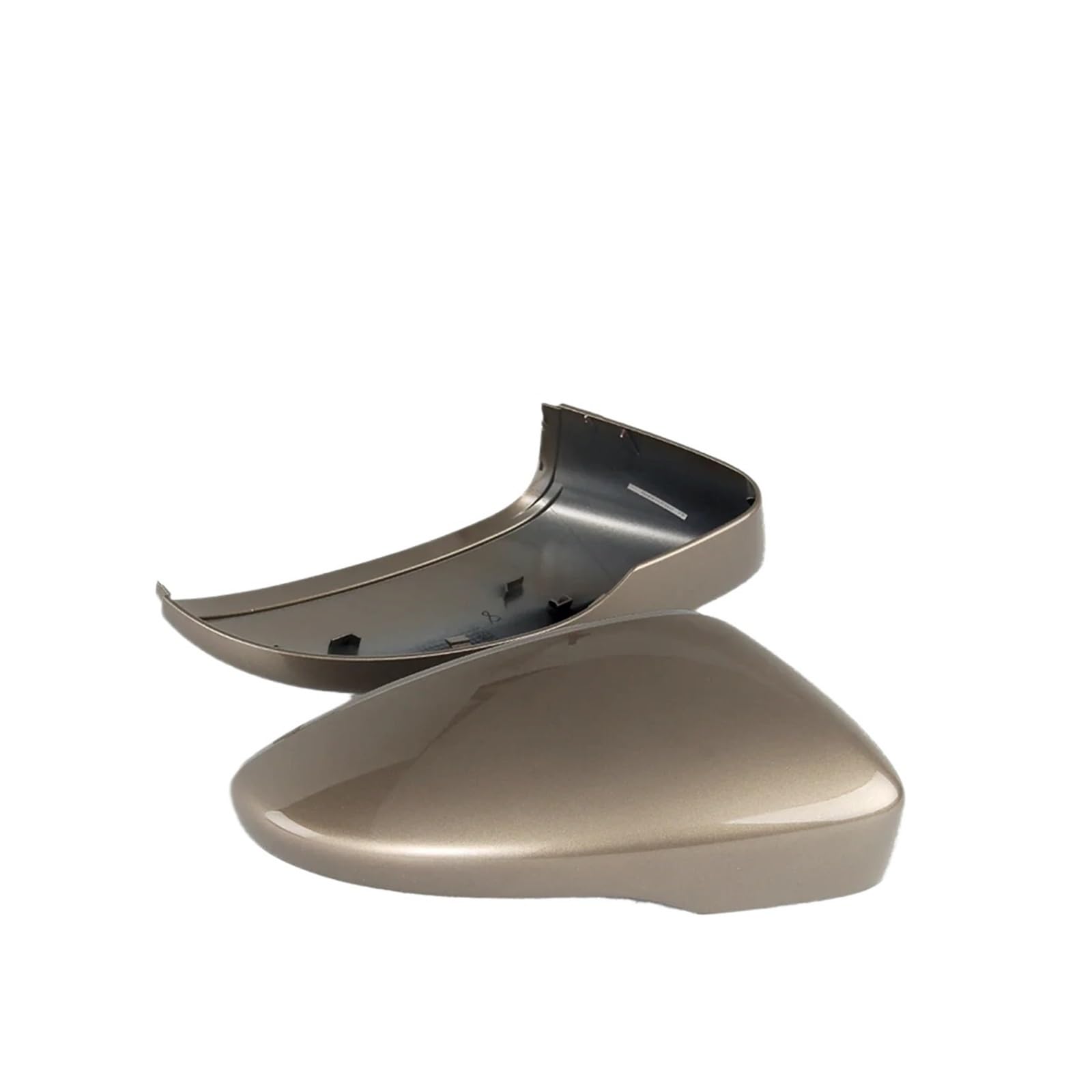 1 Pair Exterior Rearview Mirror Cover Shell Compatible For VW Passat B7 R-line CC EU Compatible For Jetta A6 MK6 Scirocco 3 Beetle EOS 3C8857537 3C8857538(Titantum Golden)