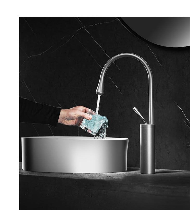Robinet d'eau froide et chaude pivotant anti-éclaboussures laiton - 5