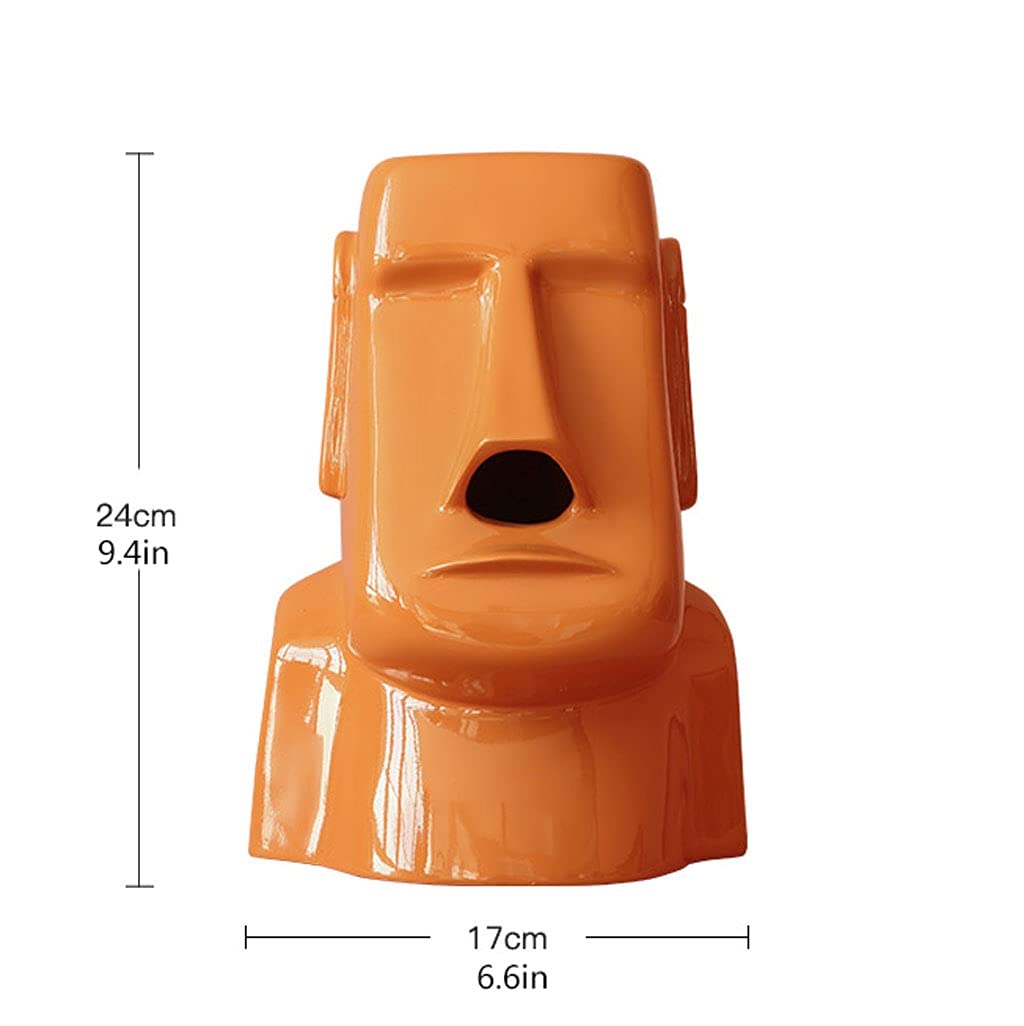 Pudełka na chusteczki, pojemnik do przechowywania, serwetnik stołowy, kreatywna kamienna statua Wielofunkcyjny nowoczesny design Domowy salon do przechowywania tkanek (kolor: C) (Color : B)