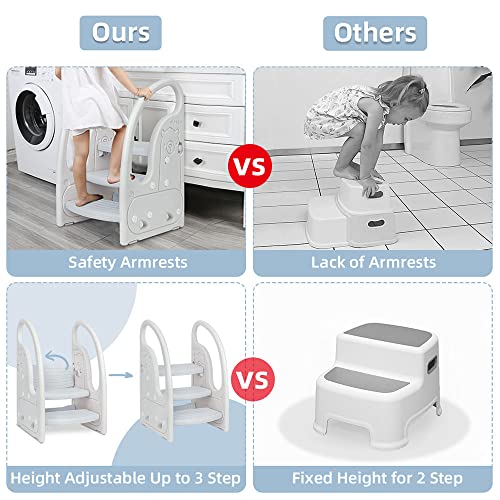 Onasti AMZA210719 Toddler 3 Step Stool Onasti Kids Standing Tower thumb #4