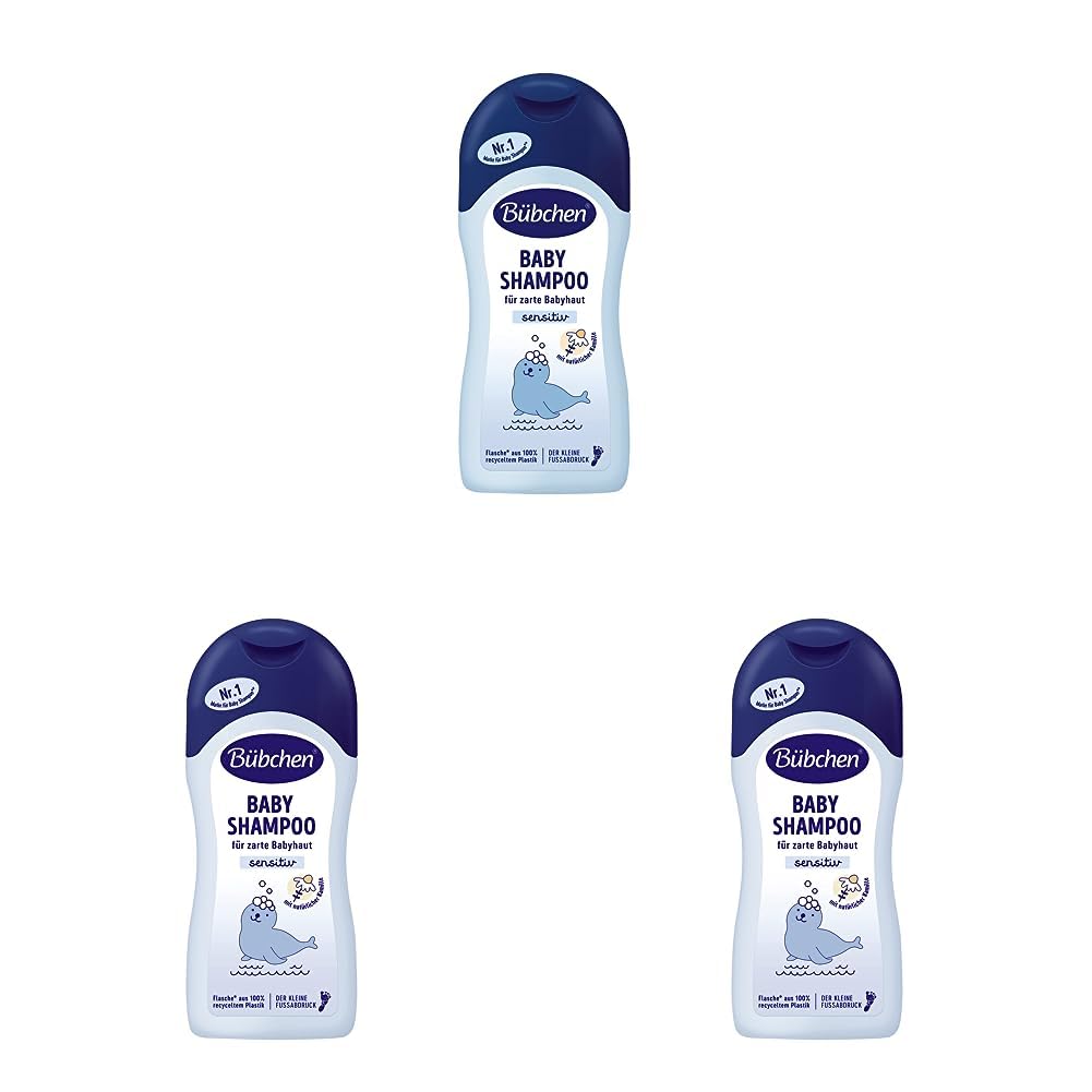 Bübchen, Baby Shampoo, 200 ml (Packung mit 3)