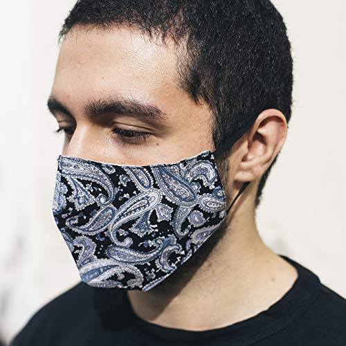 Maschera nasale Paisley, 100% cotone, lavabile