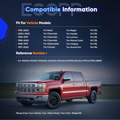 Image of ECCPP AC Compressor for Buick Regal for Chevrolet Impala Lumina Monte Carlo for Pontiac Grand Prix 3.8L 1996-2004 Air Conditioning Compressor