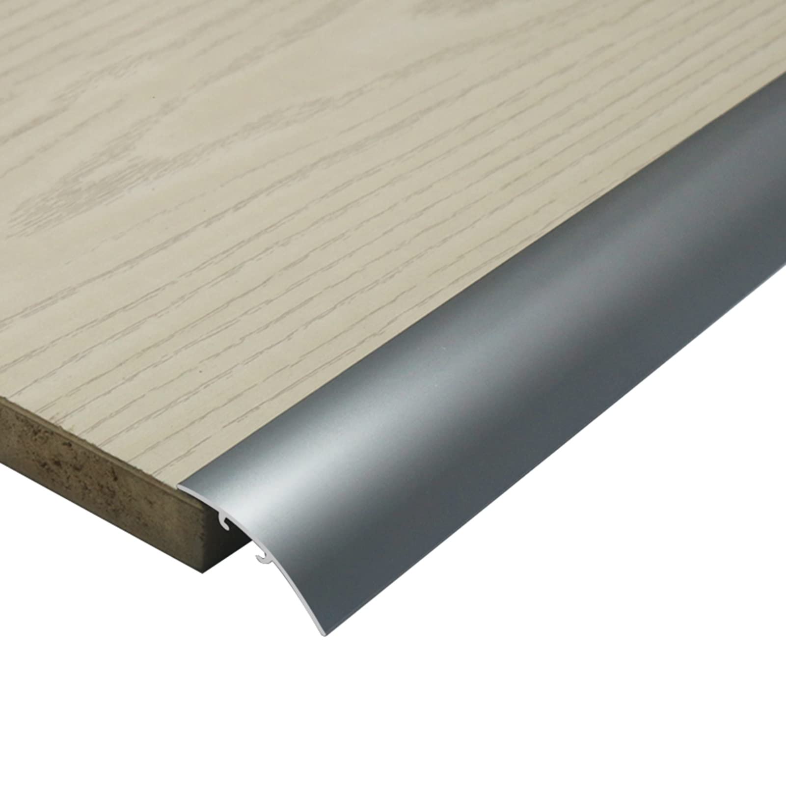 Floor Transition Strips, Multicolor Aluminum Alloy Threshold Transition Strip(Grey)