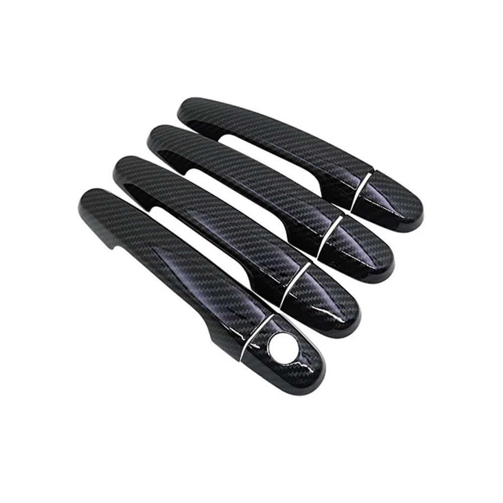 Mhtgd T Car Imitation Carbon Fiber Handles Or Chrome Door Cover For Aygo For 108 For Citroen For C1 2014-2022