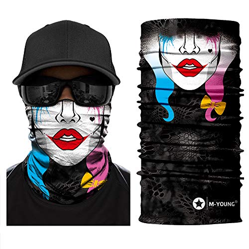 Image of Skull Face Sun Mask Half,Bandanas,Neck Gaiter, Headwear, Headband for Fishing, Hunting,Yard Work
