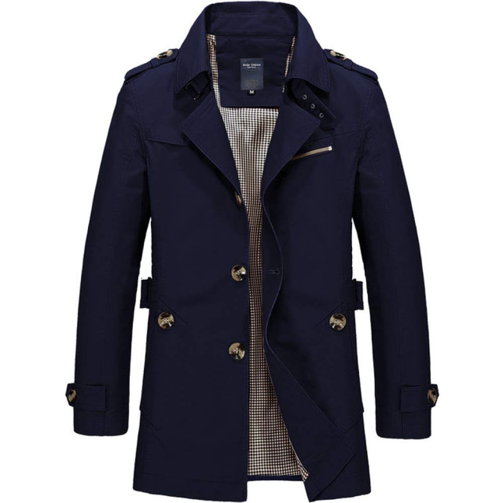 HNOSD Men Jacket Coat Fashion Trench Coat New Spring Casual Fit Overcoat Jacket Outerwear Male