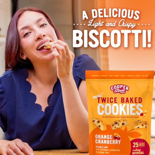 image for Cooper Street Twice Baked Orange Cranberry Biscotti Cookies - 1.25 Lb 