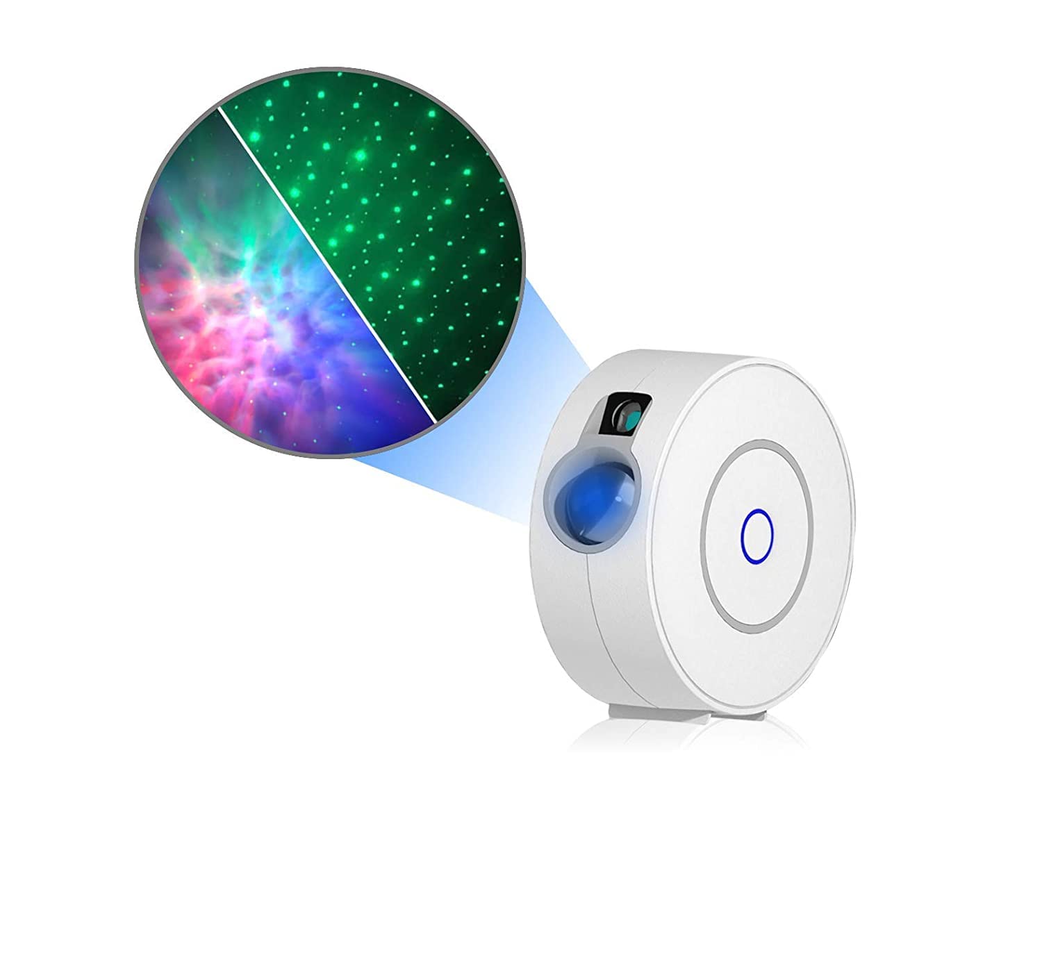 SmartSync Star Projector with Galaxy Nebula Cloud/Moving Ocean Wave Star Sky WiFi Night Light Projector Alexa Google Home Tuya Smart App Compatible