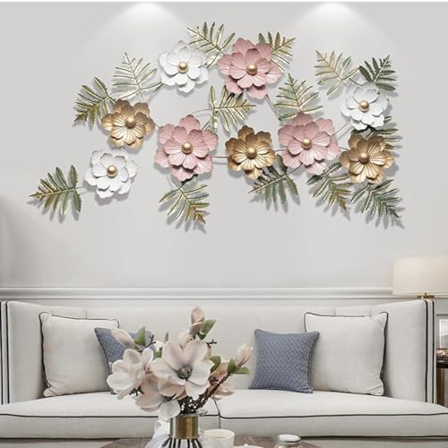 Image of ZasaDecor Iron Metal Wall Art Hanging (Multicolour, 43 X 25 Inch)