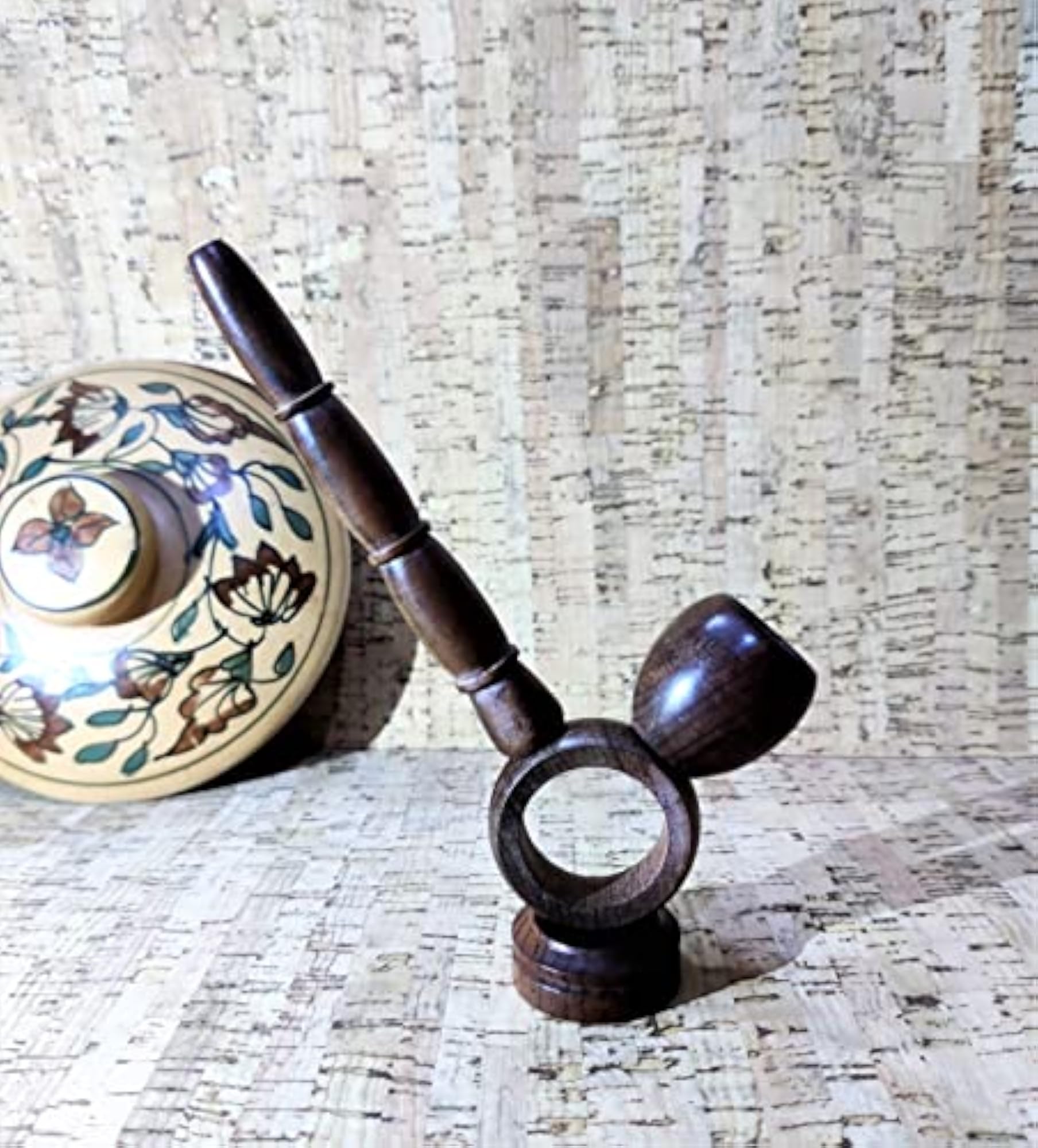 Wooden Ring Pipe with 5+1 Screen
