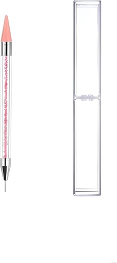Bolt bee Rhinestone Picker Tool, Dual-Ended Diamond Painting Wax Pencil Gems Crystals Picker Pen Nail Art DIY Decoration Tool
