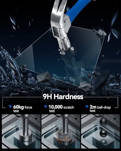 LANTU EX30 Screen Protector for 2024 2025 2026 Volvo EX30 Accessories Navigation Touchscreen Protector Film Tempered Glass Anti-Glare HD Clear 12.3'' - 2