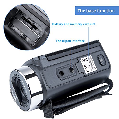 Kimire Vlogging Camera Video Camera Camcorder Digital Recorder, Hd 1080P 24 Mp 16X Powerful Digital Zoom Video Camcorder 2.7 Inch Lcd With 270 Degree Rotation Screen (312P) #TOP6