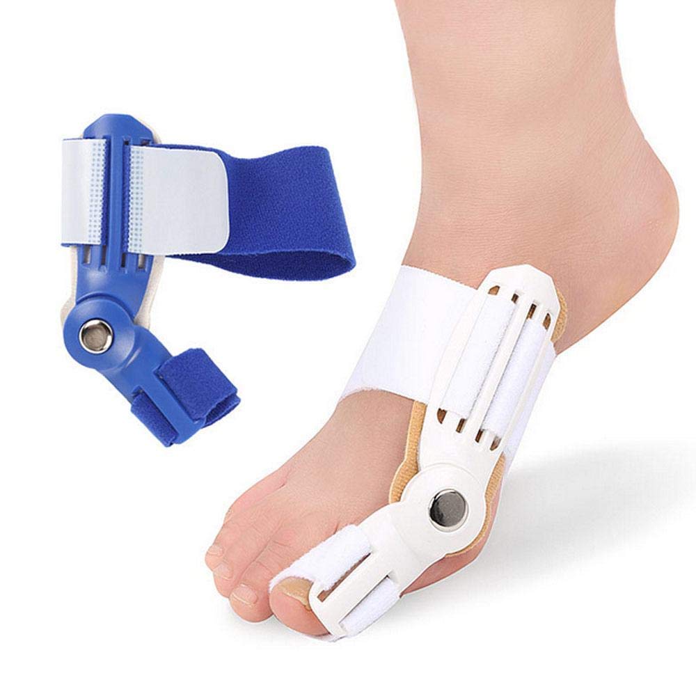 TILEZE 1 Paar Korrektoren und Glätteisen für große Zehen, Schiene zur nächtlichen Linderung von Hallux Valgus Schienen für Frauen und Männer