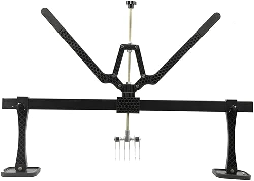 GRAUTOSPOT 33.465 in Car Dent Pull Lever Bar Kit 6 Garra Gancho Extractor Anillos Aluminio Auto Cuerpo US (negro)