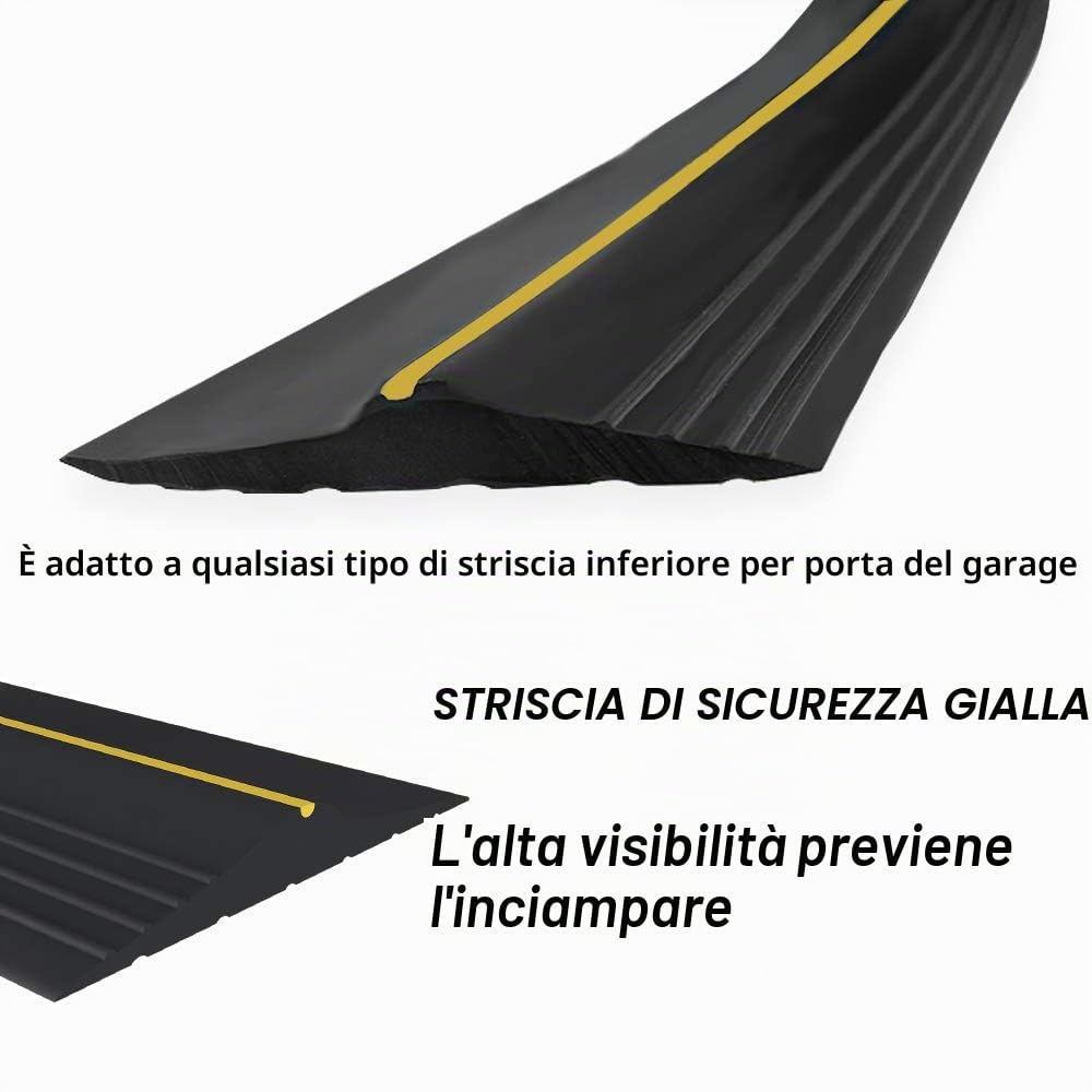 Guarnizione Della Porta del Garage 6 m Guarnizione Soglia Porta Garage, Universale Guarnizione per Porta Garage, resistente alle intemperie, ideale per mantenere i garage puliti e asciutti