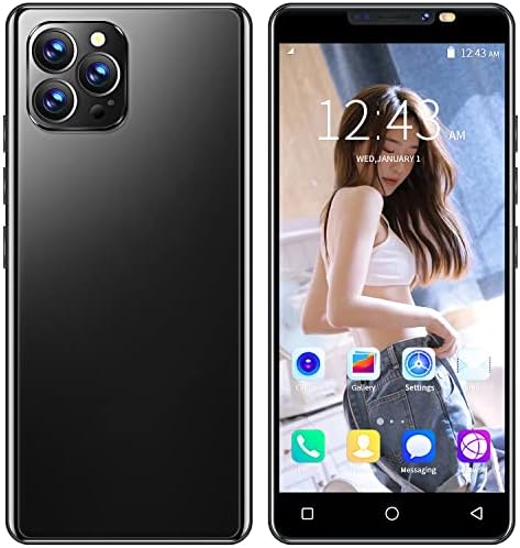 Unlocked Smartphone 5.5inch Cell Phone IP14 2+16GB HD Full Screen Straight Talk Phone Dual Sim Unlocked Android Phones Boost Mobile Phone (Black)