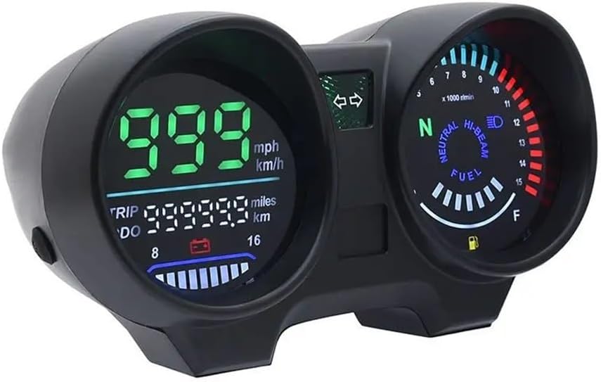 Motorcycle Speedometer Gauge Tachometer Digital Dashboard LED Motorcycle RPM Meter for Brazil Titan 150 CG150 Fan150 2010 2012 Tachometer Gauge Signal