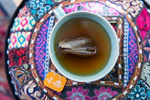 Organic India Tulsi Turmeric Ginger Herbal Tea - Stress Relieving & Harmonizing, Immune Support, Healthy Inflammatory Response, Aids Digestion, Vegan, Caffeine-Free - 18 Infusion Bags, 1 Pack #TOP6