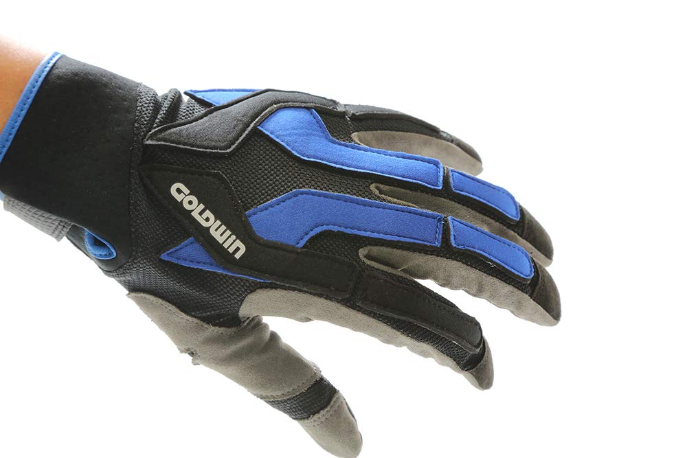 GOLDWIN　グローブ　Mサイズ　ブルー ゴールドウィン バイクグローブ Mサイズ 羊革 - メルカリ