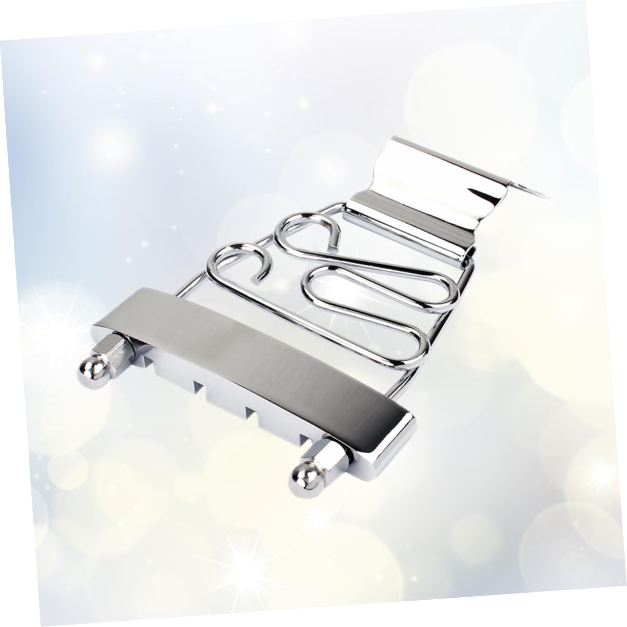 TOYANDONA 3pezzi Ponte Regolabile Per Chitarra Archtop Corde Accessorio Argento Per Sostituzione Facile e Veloce Compatibile Con Chitarre Jazz e Bassi Archtop Per Musicisti e Appassionati Di