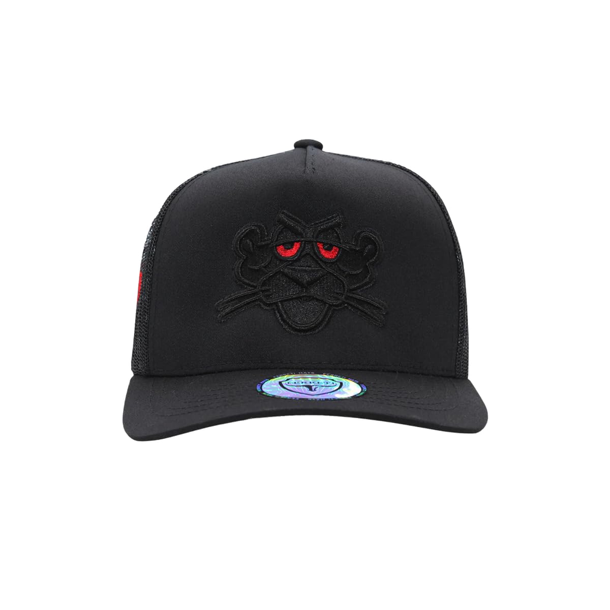 Culiacan The Panter Black Trucker Hat - Mesh Hats for Men and Women, Black Snapback Hats for Men, Adjustable Trucker Cap