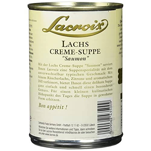 Lacroix Lachs Creme Suppe Räucherlachs mit feinem Dill 400ml 3er Pack – Bild 5