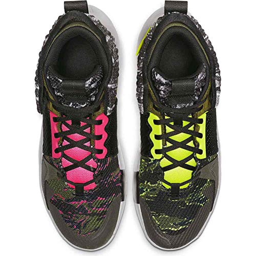 Nike Men's Jordan Why Not Zer0.2 Light Smoke Grey/Cyber Russell Westbrook Synthetic Basketball Shoes 12 M US