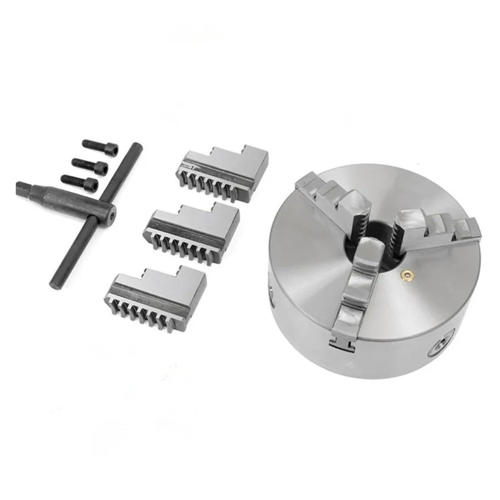 Iklaaqetbxps One Color Lathe Chuck, K11-160 3 Jaw Self-Centering