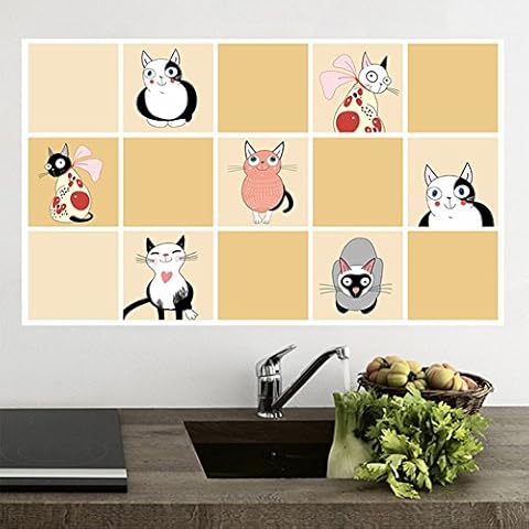 Brussels08 Heat Resistant Kitchen Backsplash Sticker Cover