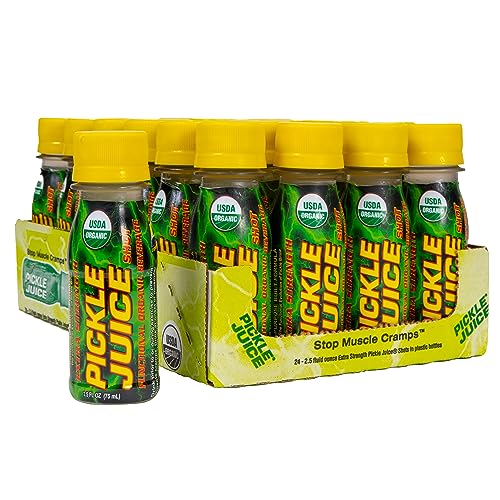 Pickle Juice Sports Drink Shots, Extra Strength - Relieves Cramps Immediately - Electrolyte Pickle...