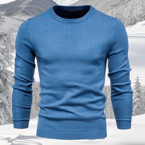 Turtleneck Sweaters for Mens Long Sleeve Casual Slim Fit Basic Sweaters Mens Knitted Crew Neck Pullover Sweater2