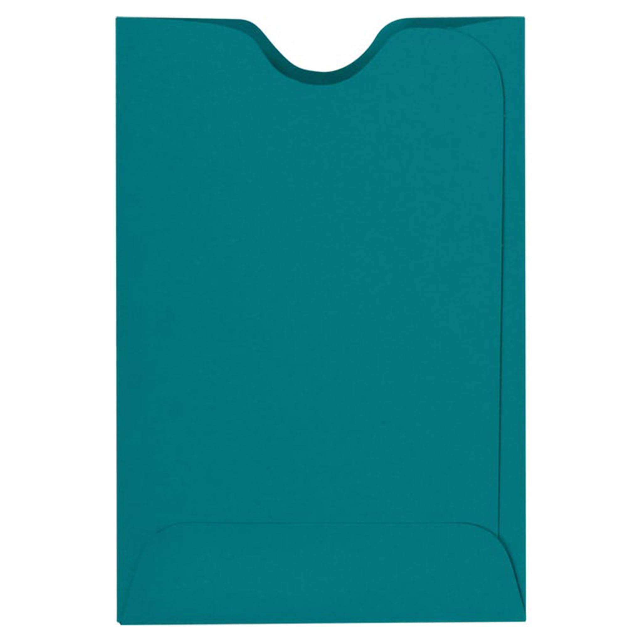 teal card sleeves LUXPaper Credit | 2 3/8